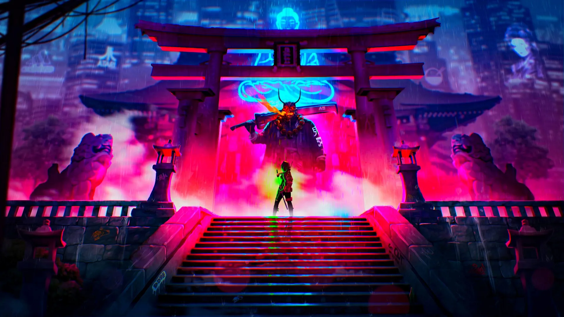 赌博游戏赛博都市夜景 - 菠菜网