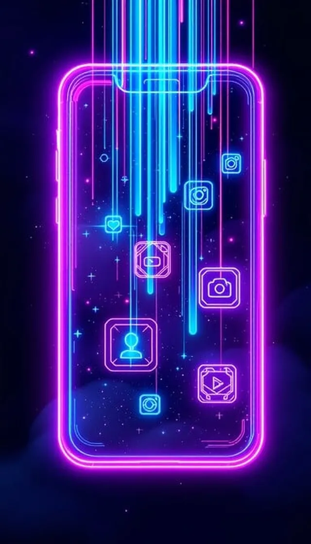 菠菜网 APP便携终端 - 赛博手机界面